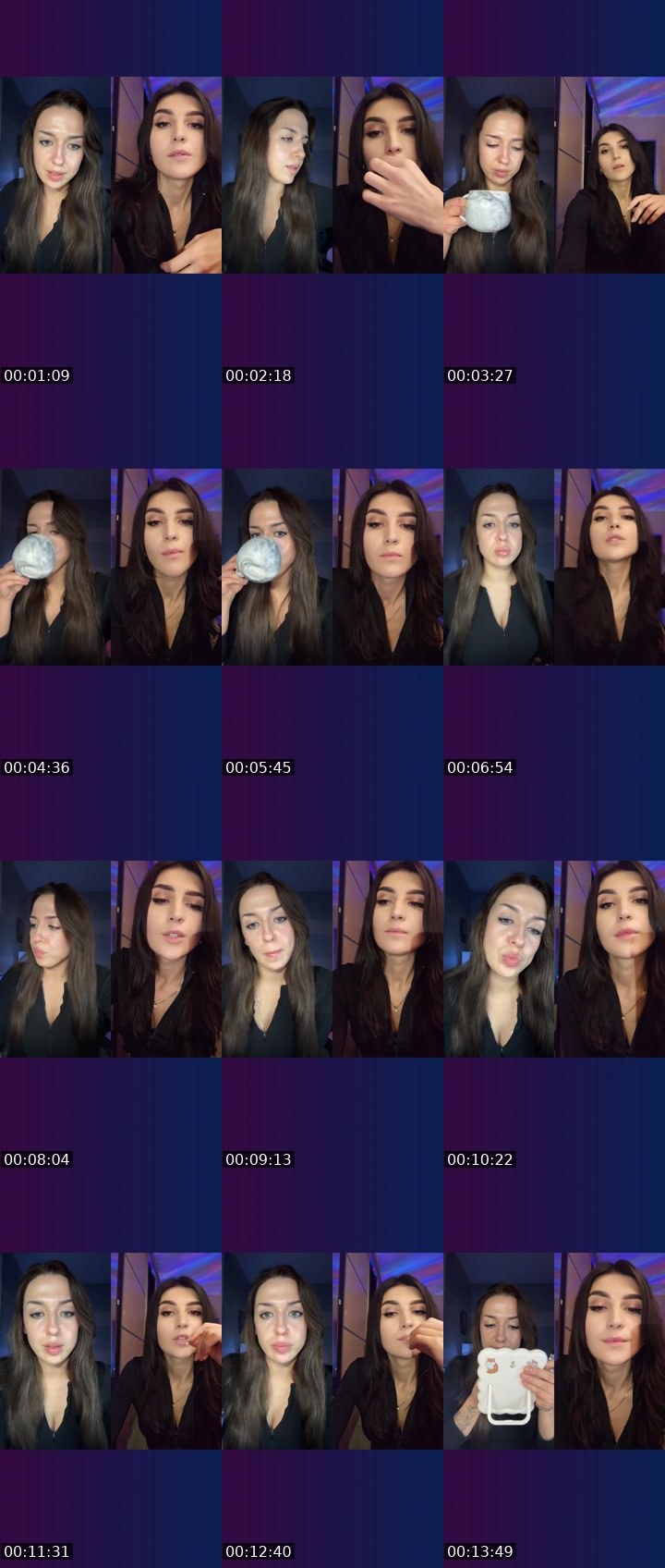 Contact-sheet preview of Tata25's Liveme recording