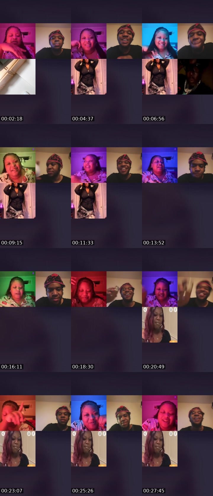 Contact-sheet preview of 💯Str8.a's Liveme recording