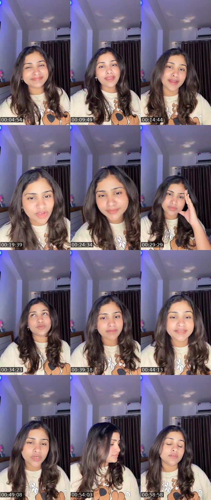 Contact-sheet preview of Nish1's Liveme recording