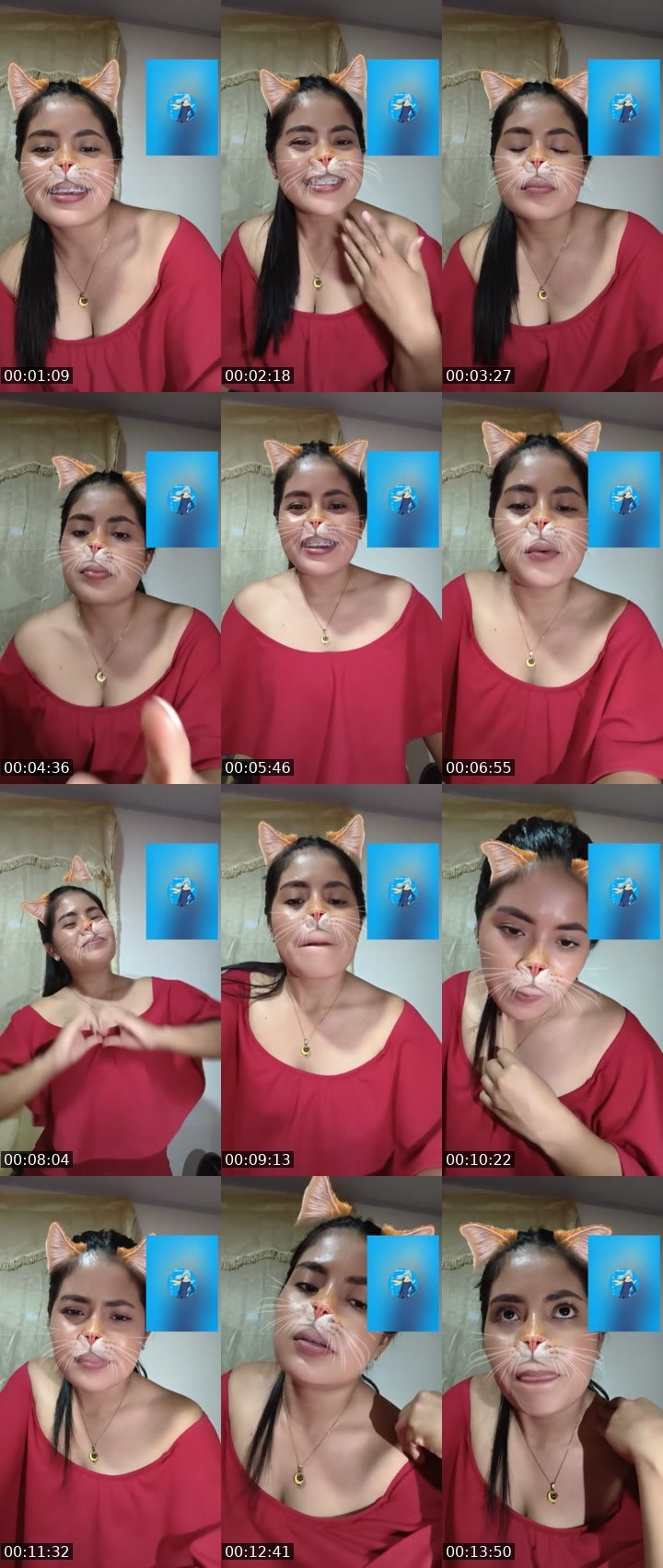 Contact-sheet preview of 🌐Daeys💫's Liveme recording