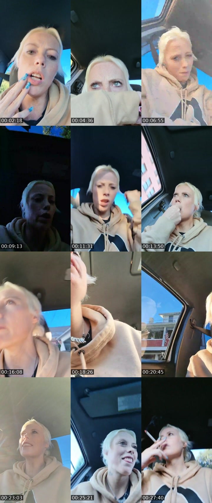 Contact-sheet preview of hottie 😊's Liveme recording