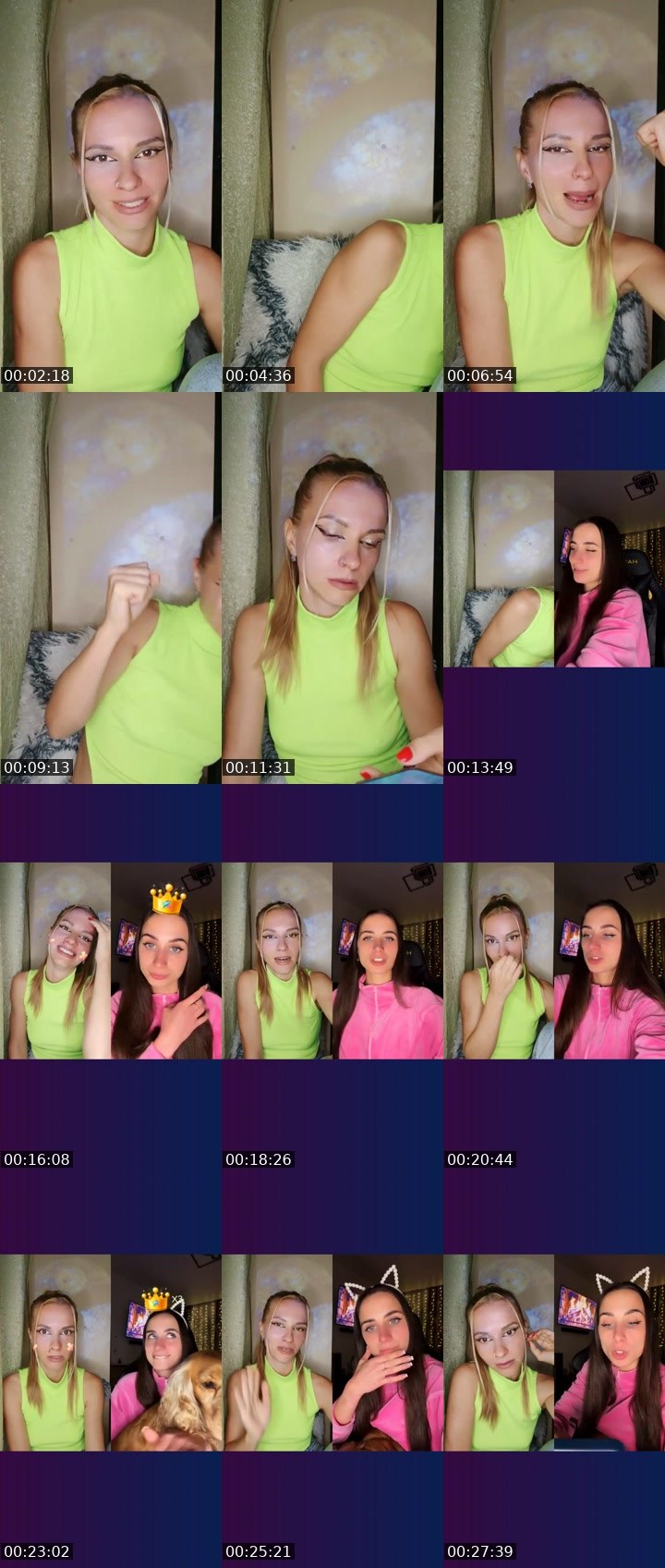 Contact-sheet preview of 🎀 Senorita 🎀's Liveme recording