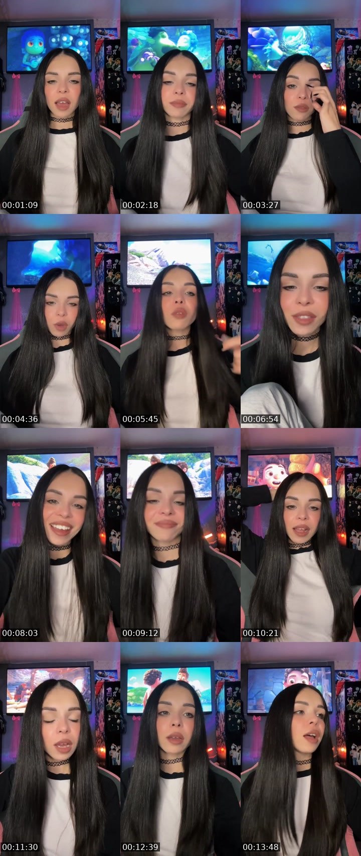 Contact-sheet preview of KIRA💘's Liveme recording