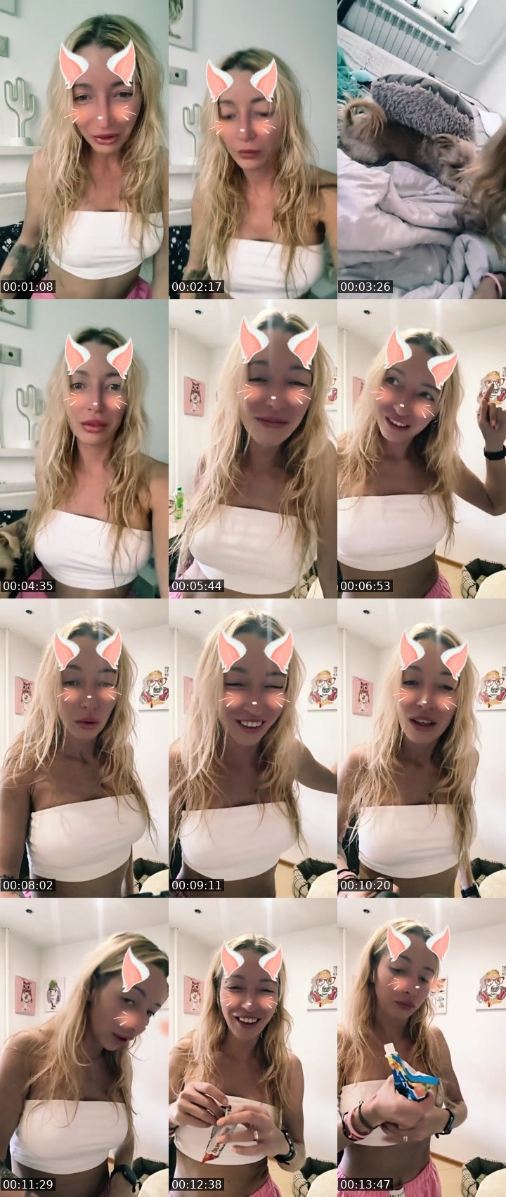 Contact-sheet preview of 😉Kate 🤍℄'s Liveme recording