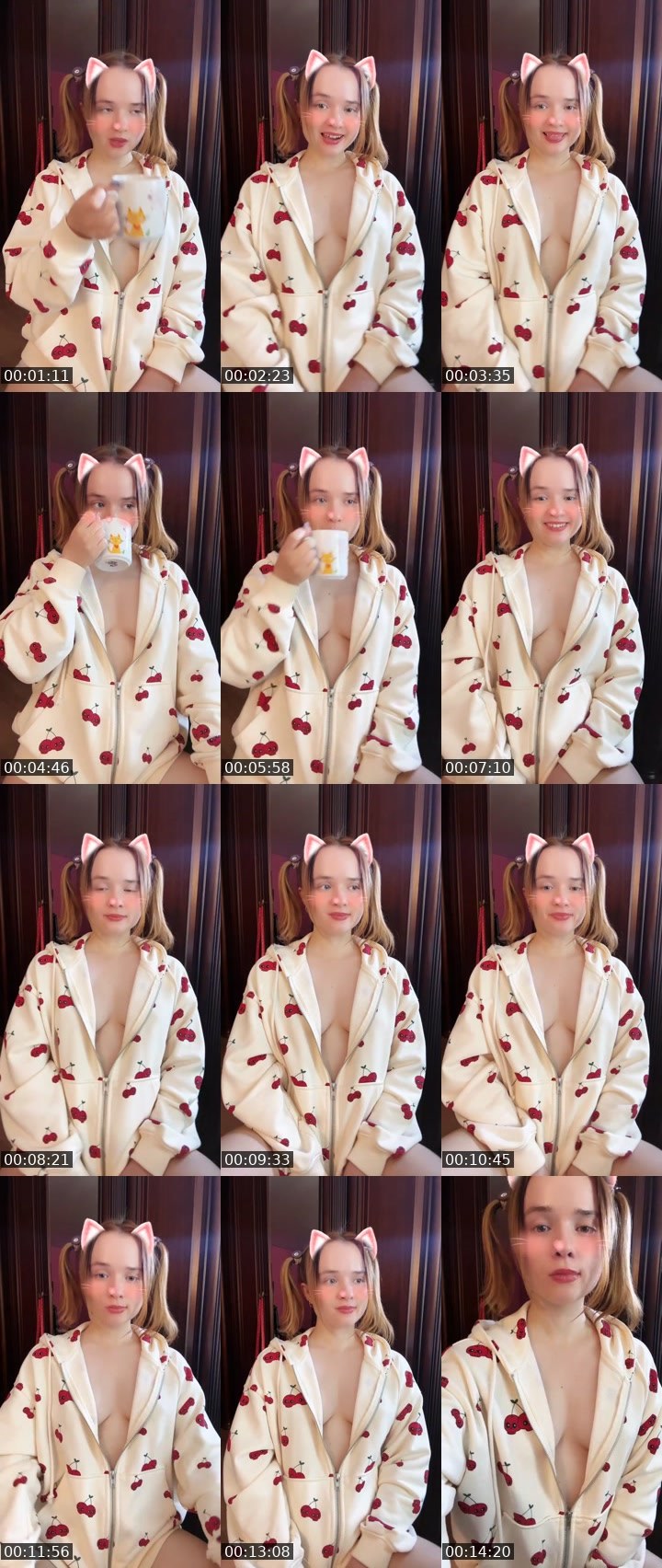 Contact-sheet preview of Tanya Oink-Oink's Liveme recording