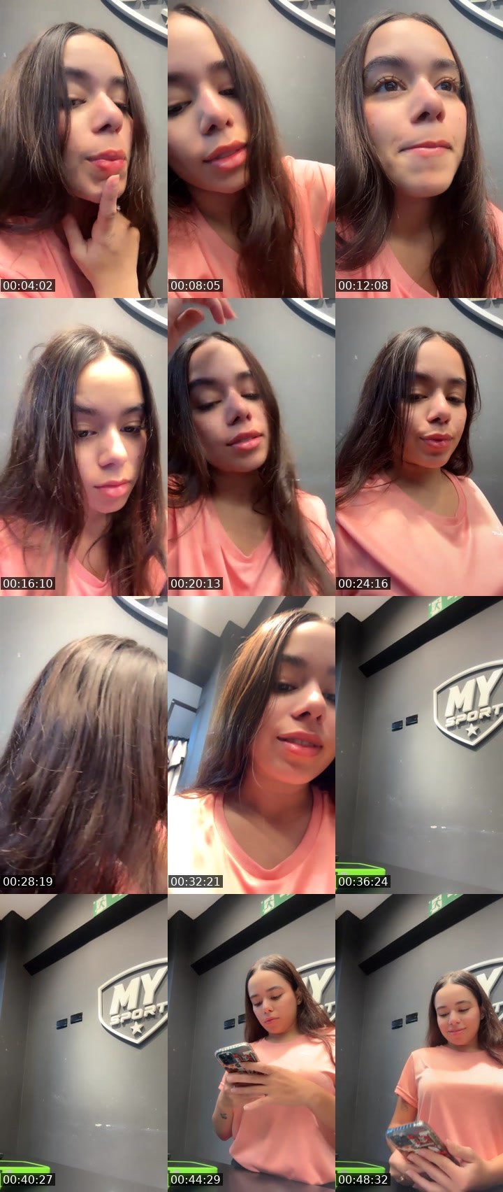 Contact-sheet preview of SweetCherry🍒's Liveme recording