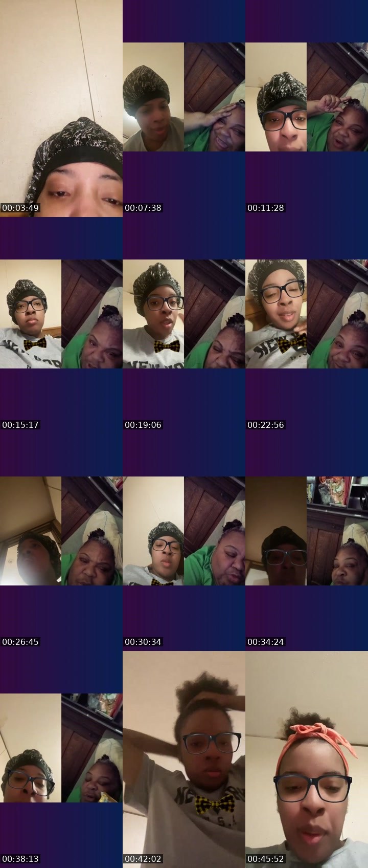 Contact-sheet preview of ✈️Heavėnľy✈️🦍's Liveme recording