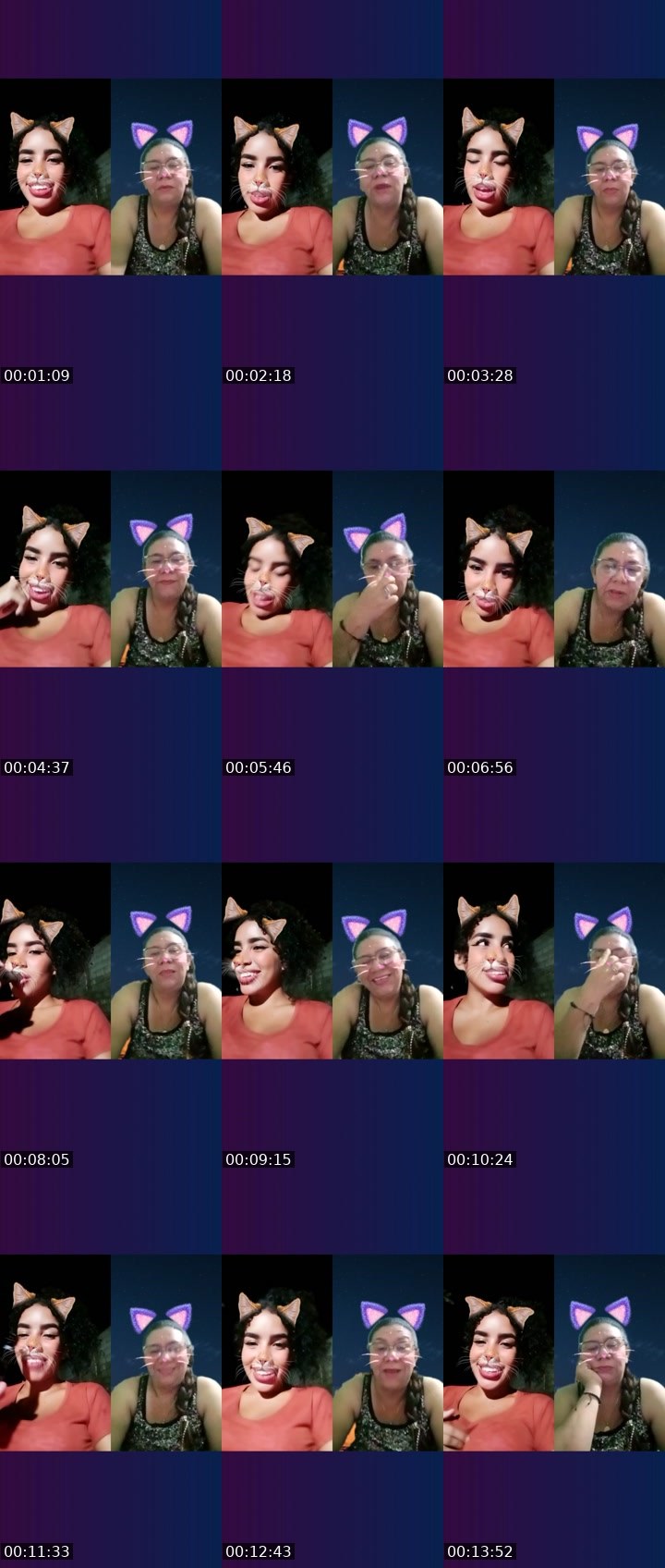 Contact-sheet preview of ☁️Angel🔥's Liveme recording