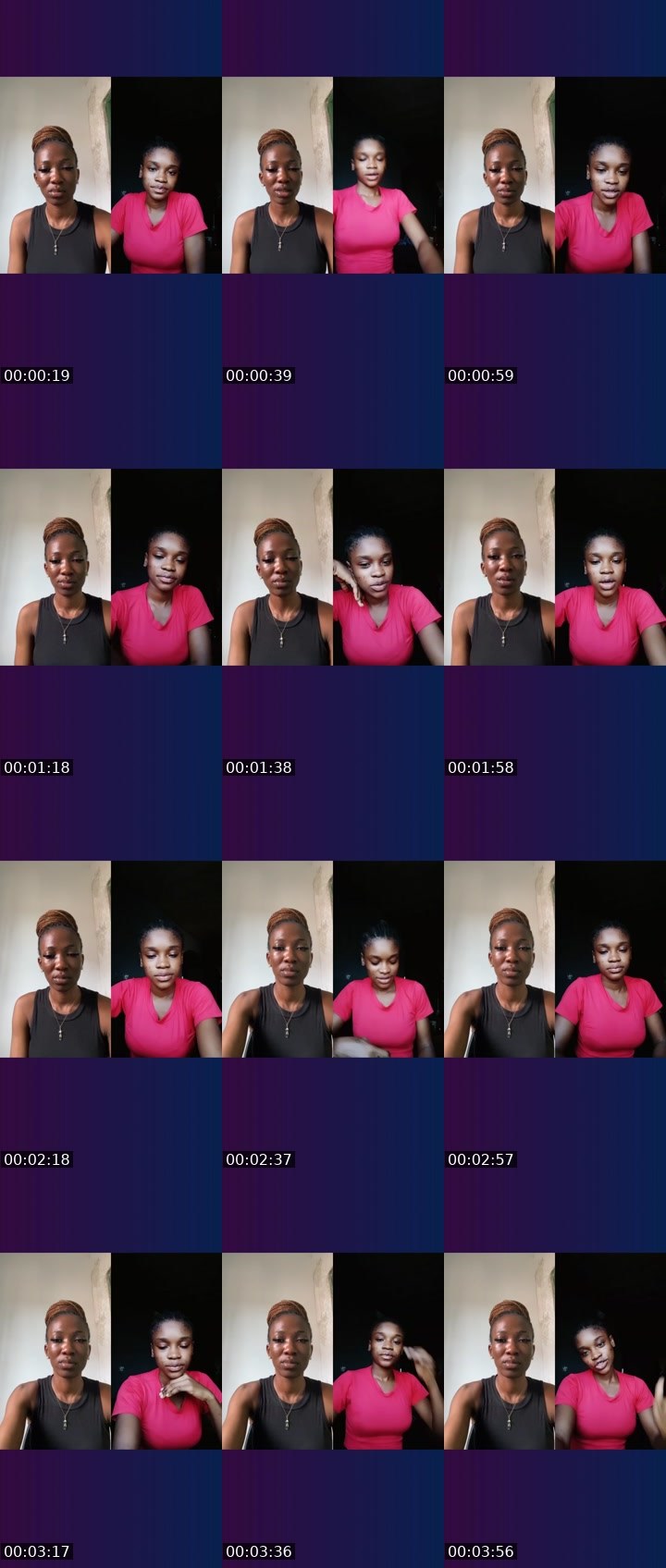 Contact-sheet preview of Queen_lola🥰's Liveme recording
