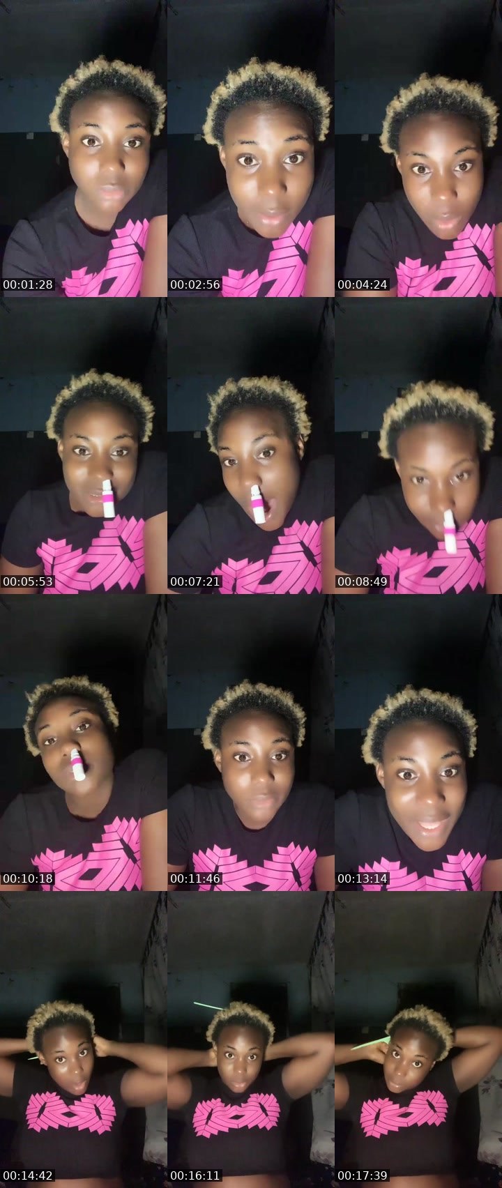 Contact-sheet preview of 🦉⃤ queen 🥹❤️Ž⃤Ť⃤'s Liveme recording