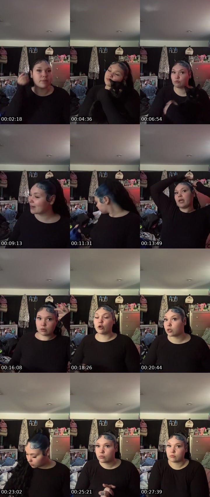 Contact-sheet preview of CassieMFbrown💋🖕🏼's Liveme recording