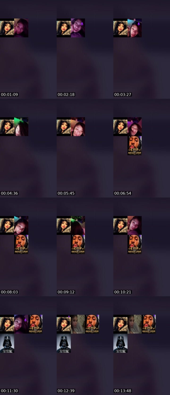 Contact-sheet preview of 𝑺3Xi🏆𝑪💋🌹👸🥷🐊's Liveme recording