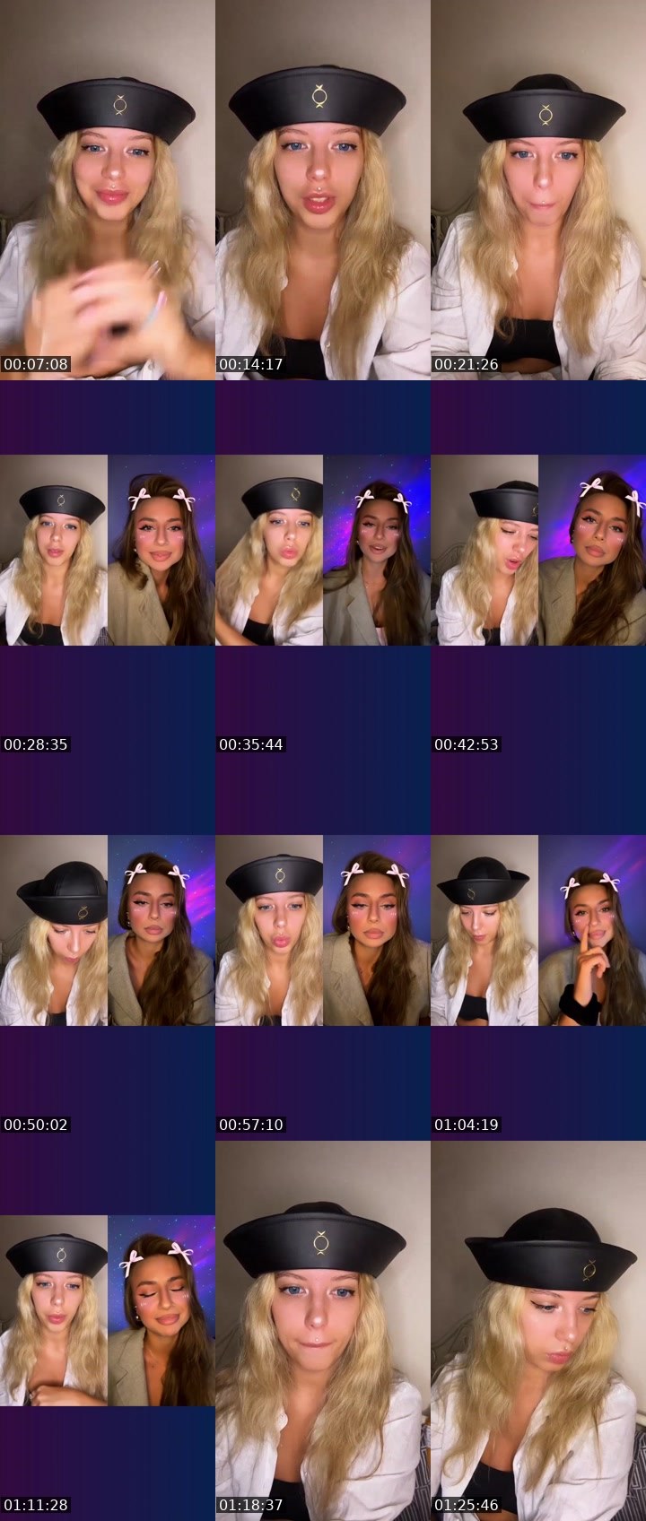 Contact-sheet preview of MaRy🐾🇺🇦's Liveme recording