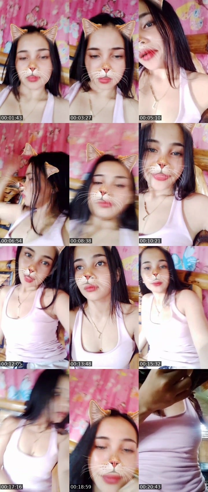 Contact-sheet preview of 2k👸Jess🦄's Liveme recording