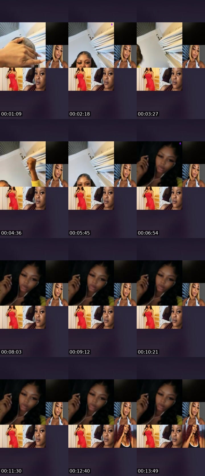 Contact-sheet preview of 🪽CAPRICORN🌟's Liveme recording