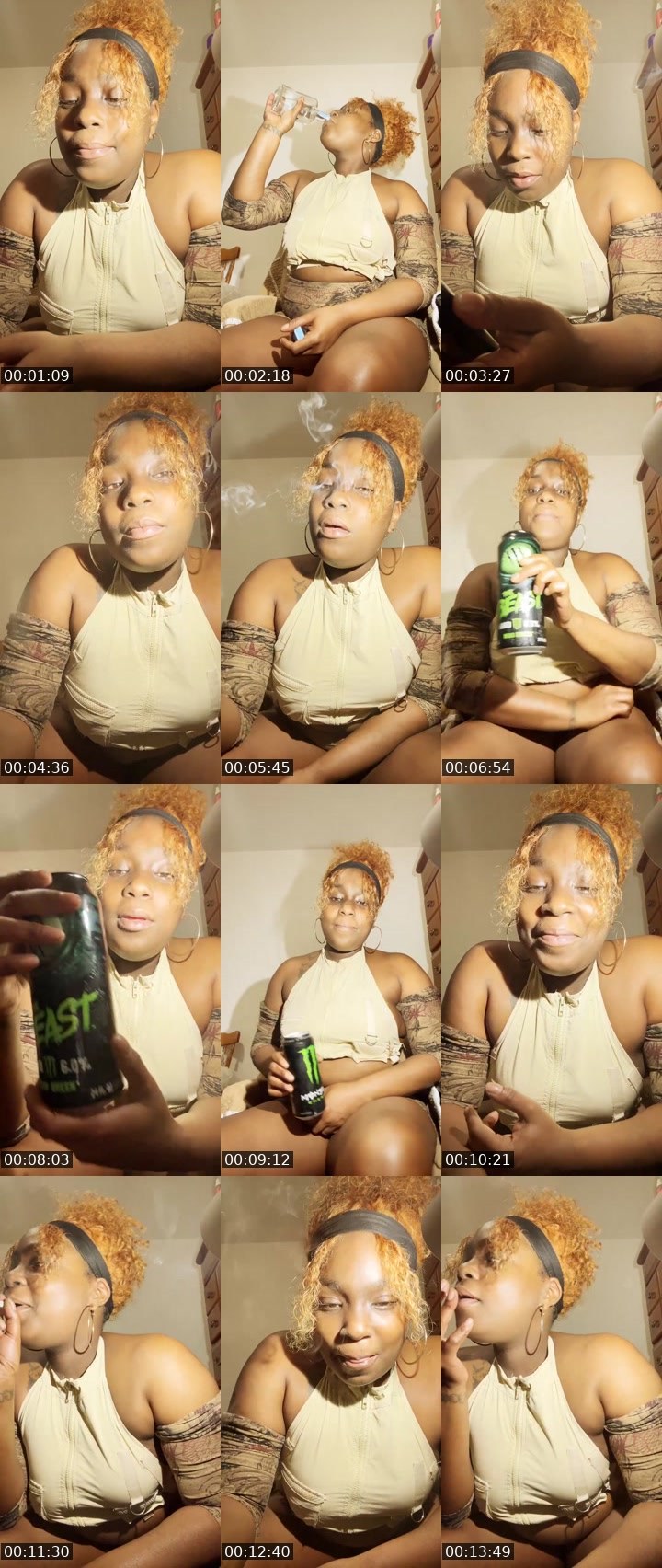 Contact-sheet preview of beauty…🐊🥛 eh eh's Liveme recording