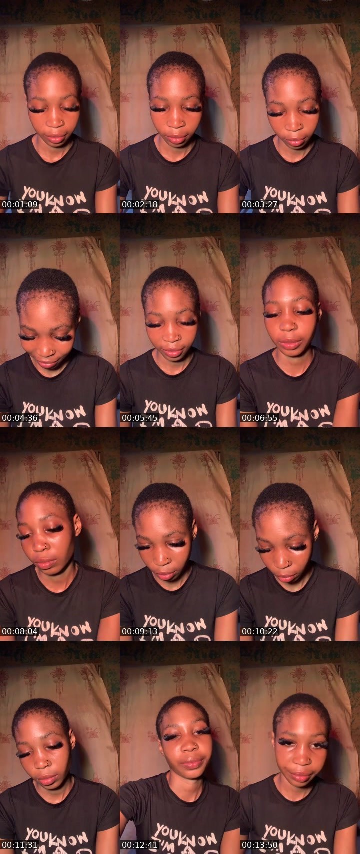 Contact-sheet preview of 🏦 Sherry ❤️🥰's Liveme recording