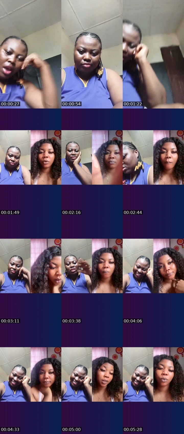 Contact-sheet preview of pretty Ruthie's Liveme recording