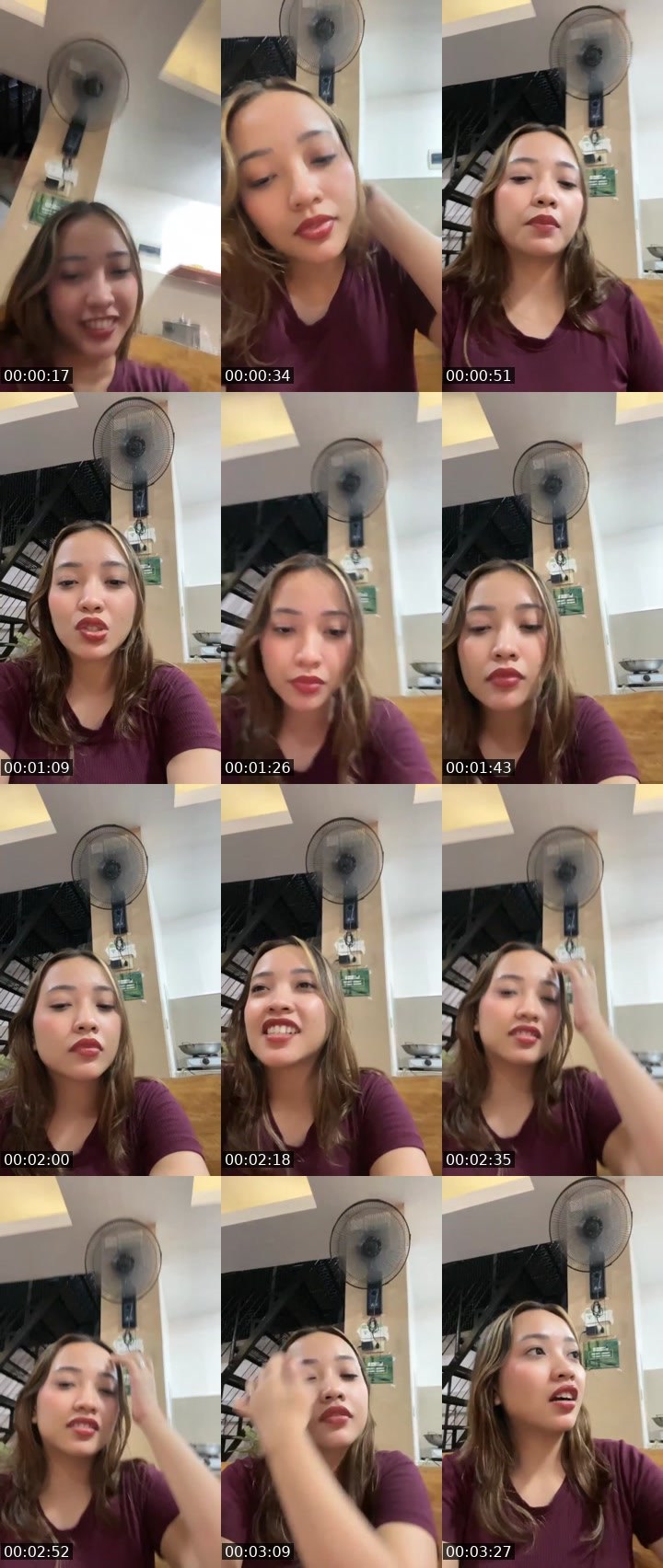 Contact-sheet preview of Kreighn 💕's Liveme recording