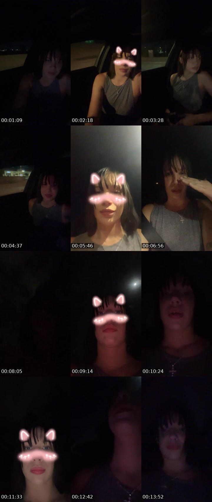 Contact-sheet preview of Summernightx's Liveme recording