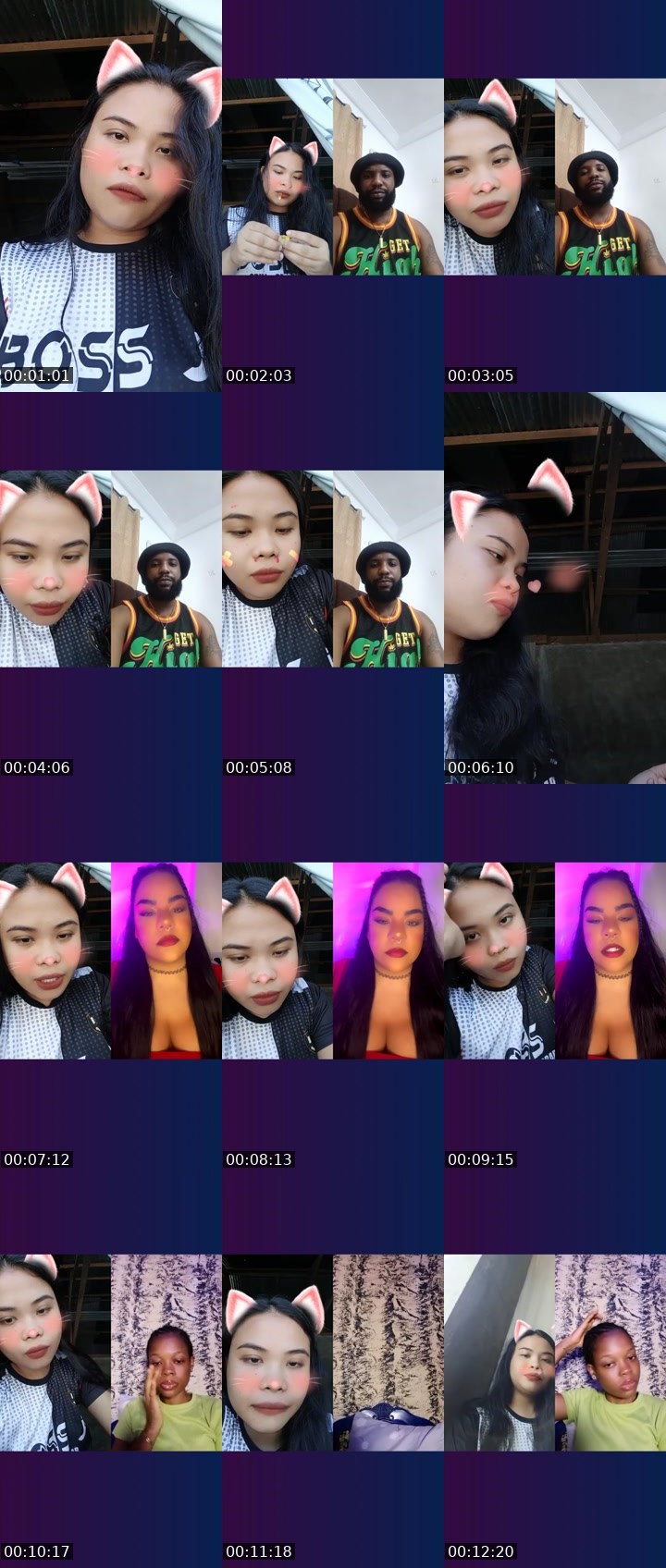 Contact-sheet preview of 💸$ᴵᴬ💎Ann🌷's Liveme recording
