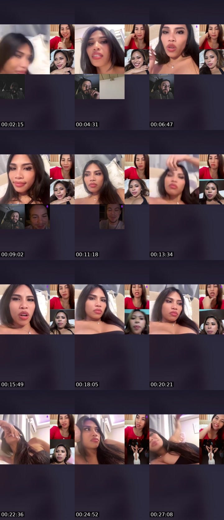 Contact-sheet preview of Hanni🫶🏻's Liveme recording
