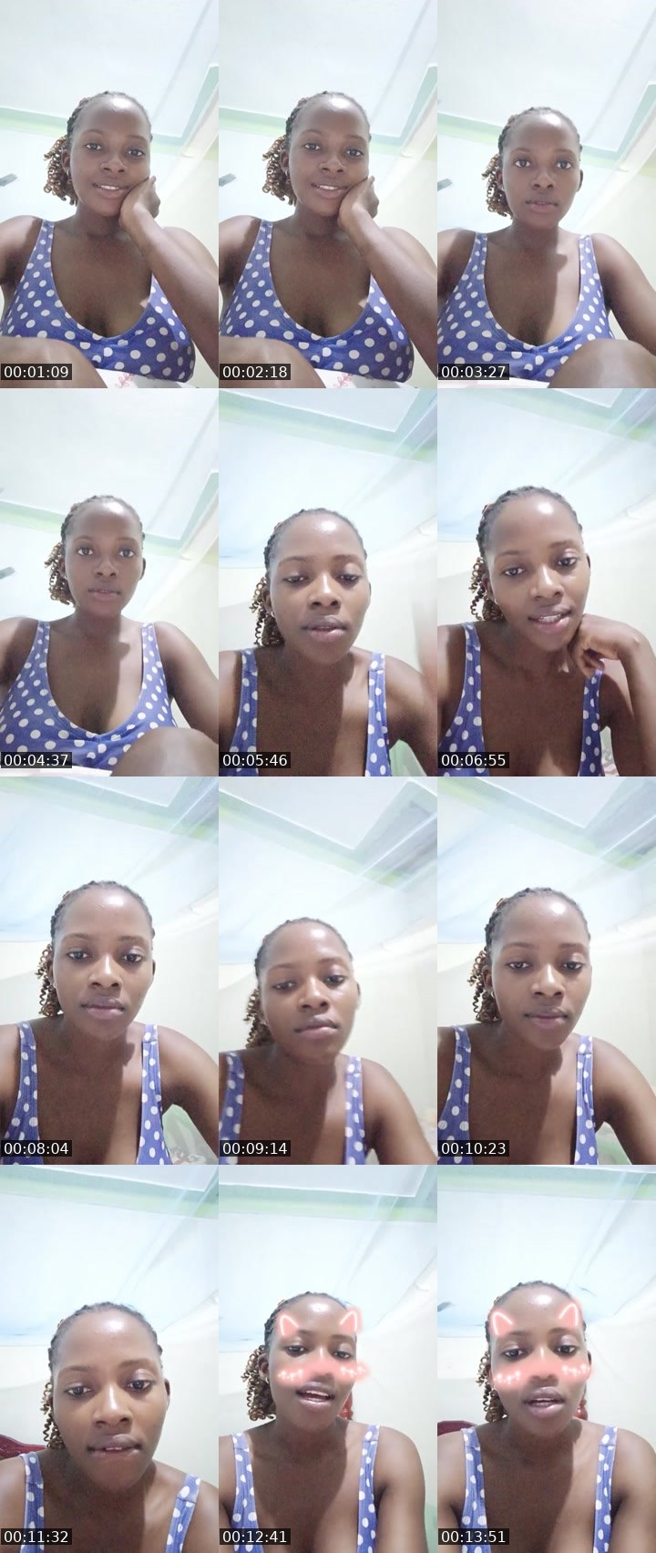 Contact-sheet preview of joanbae🥰🥰's Liveme recording