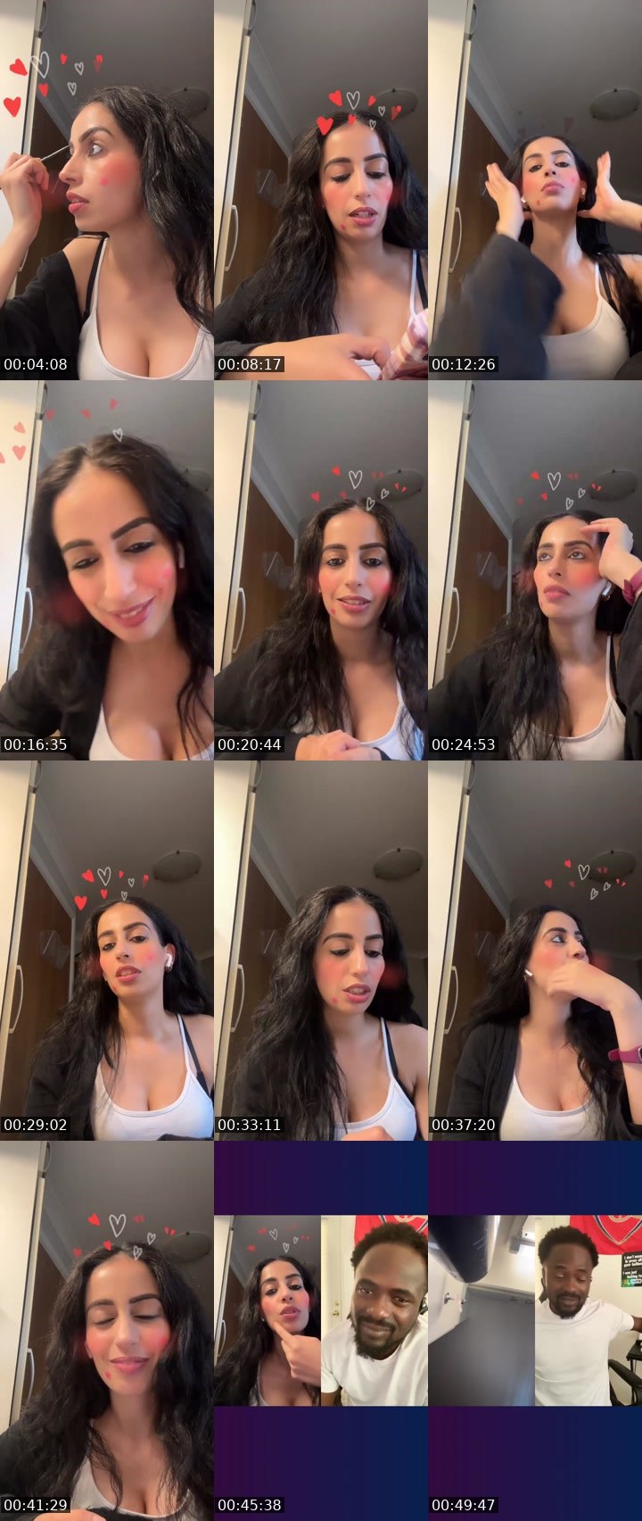 Contact-sheet preview of 𝐌𝐘𝐒𝐓𝐄𝐑𝐘 🐝's Liveme recording