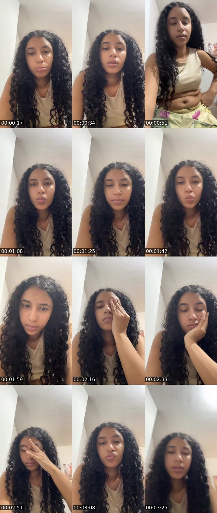 Contact-sheet preview of 🌐Esmily's Liveme recording