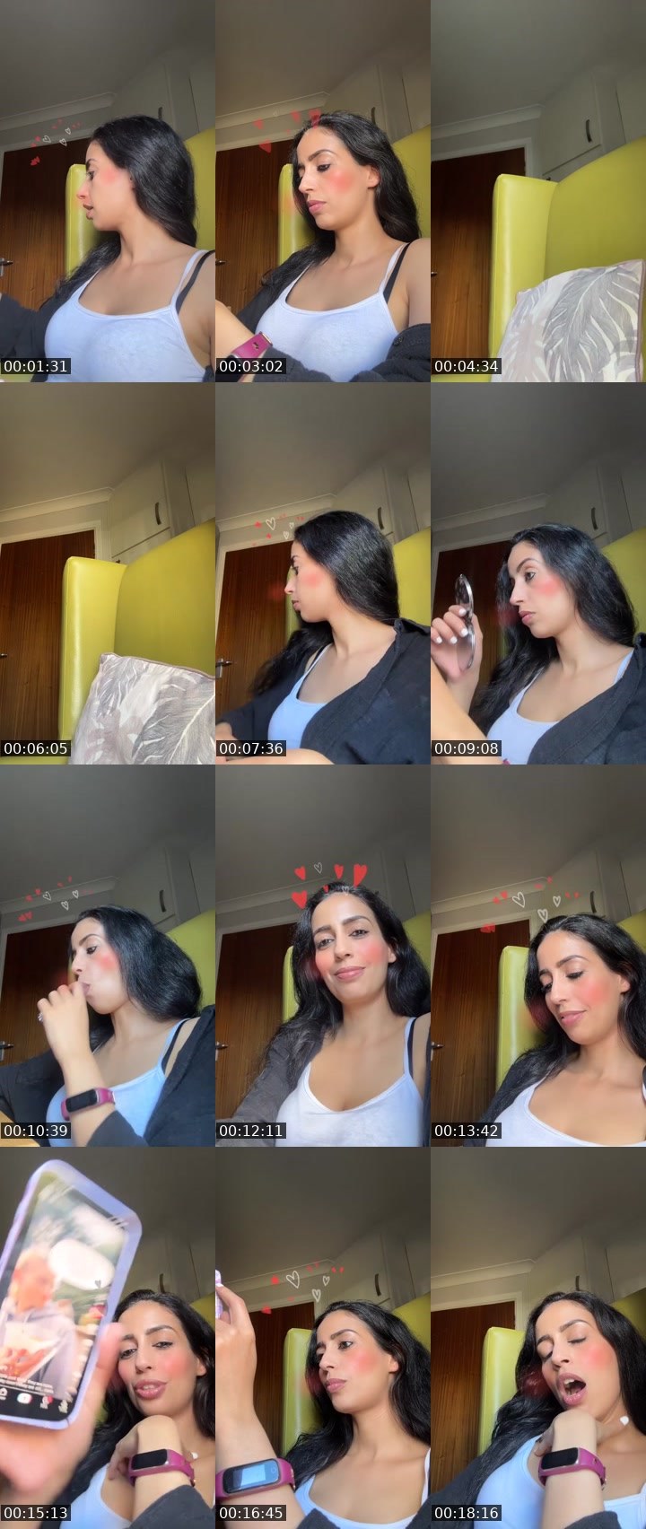 Contact-sheet preview of 𝐌𝐘𝐒𝐓𝐄𝐑𝐘 🐝's Liveme recording