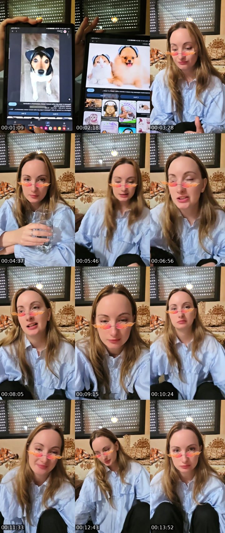 Contact-sheet preview of Elli TiTa's Liveme recording