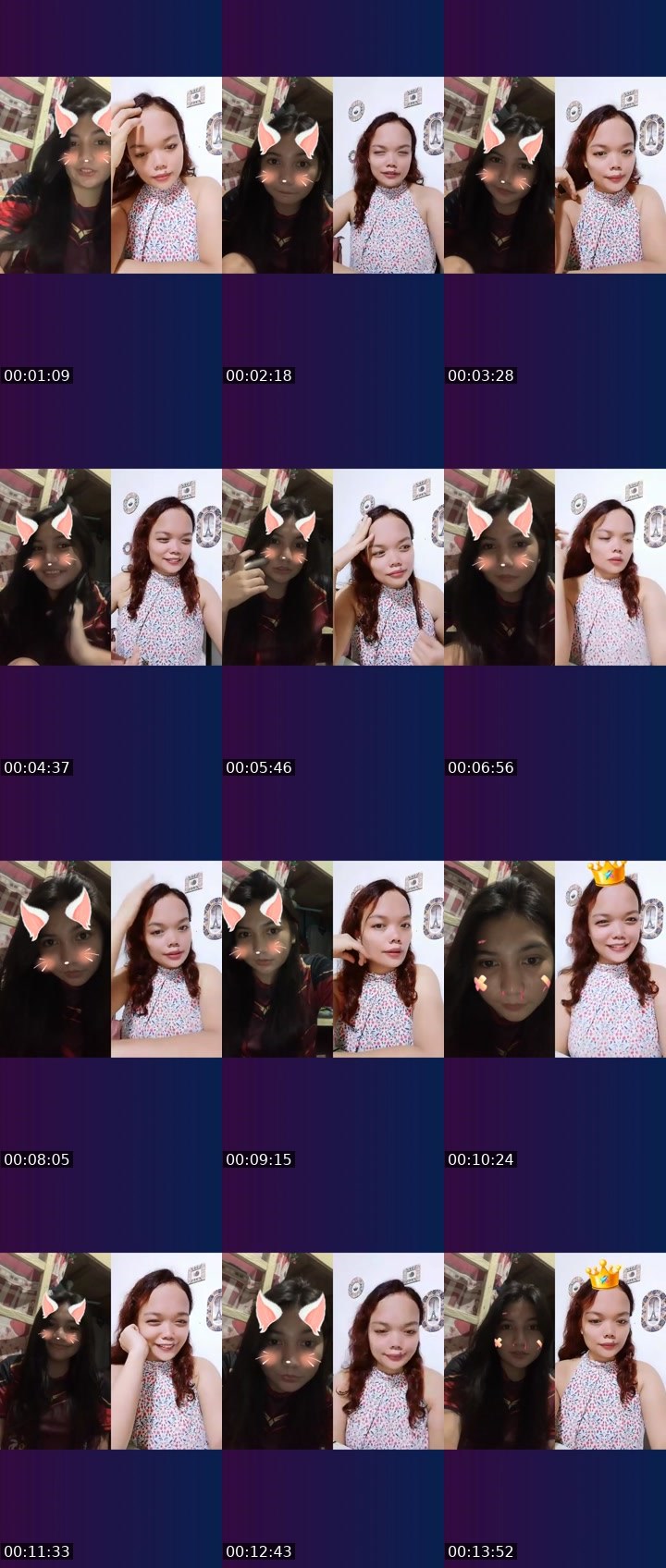 Contact-sheet preview of ☝️❤️ shara's Liveme recording