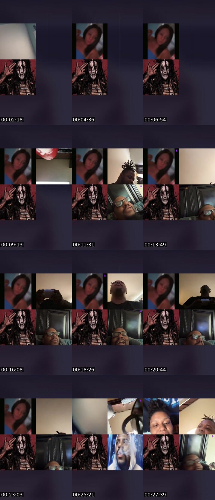 Contact-sheet preview of 💚😍's Liveme recording