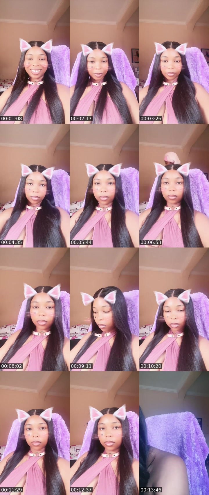 Contact-sheet preview of D!NN£R♥️🦋🏦's Liveme recording