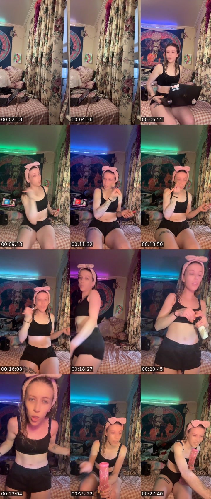 Contact-sheet preview of 𝑎𝑢𝑠𝑠𝑖𝑒🥛🍑's Liveme recording