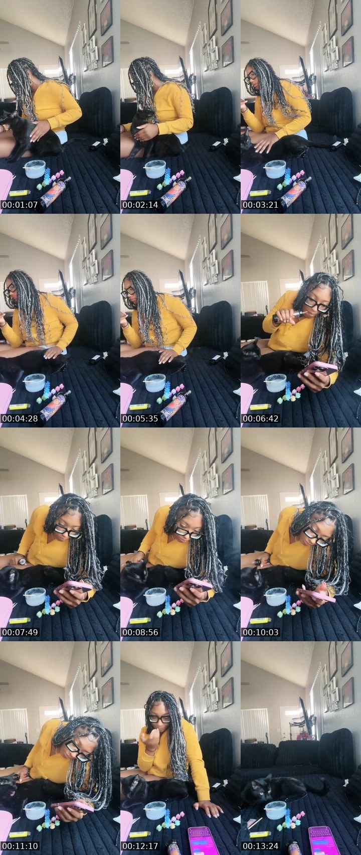 Contact-sheet preview of ShyySoReal's Liveme recording