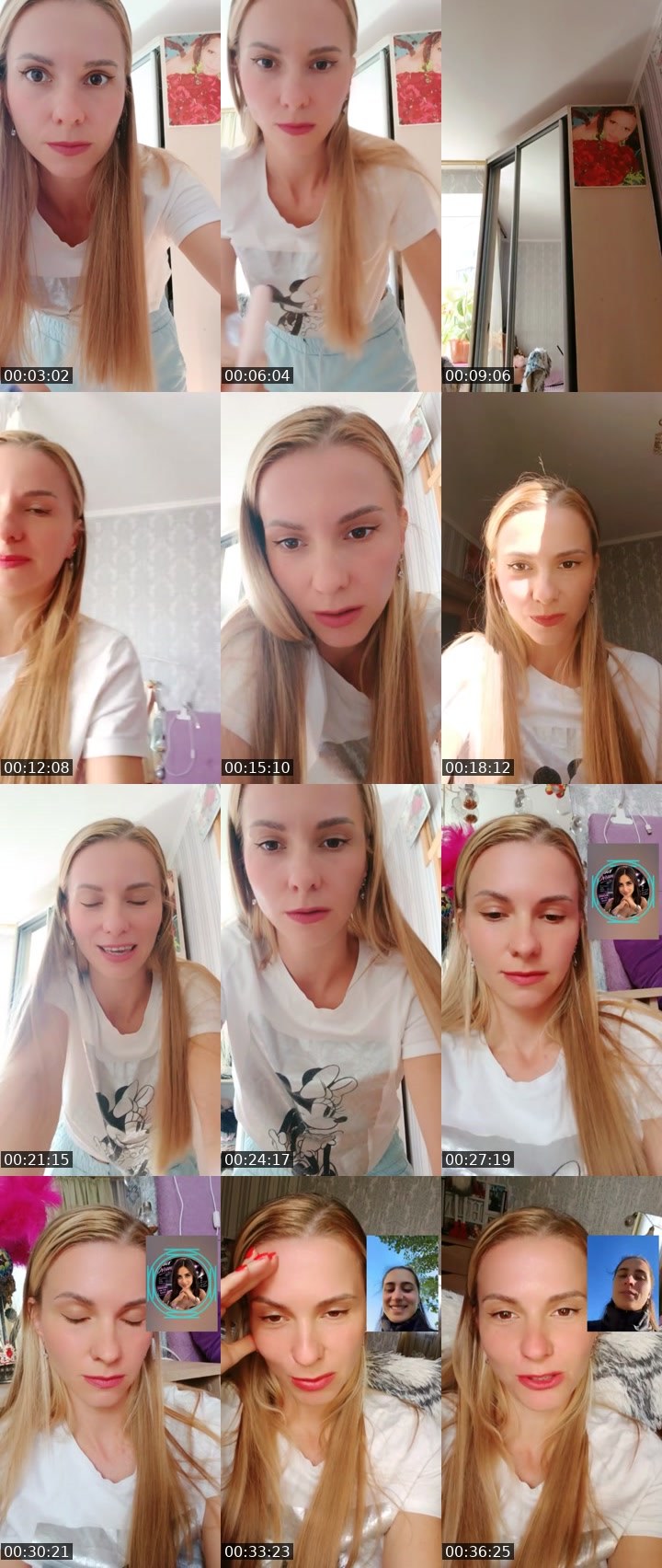 Contact-sheet preview of 🎀 Senorita 🎀's Liveme recording