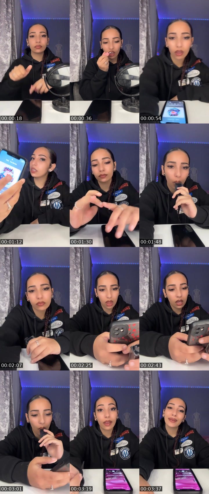 Contact-sheet preview of Sum0ne5's Liveme recording