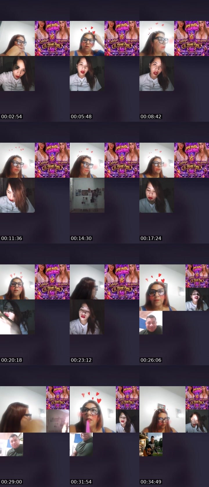 Contact-sheet preview of 🪷♦️Շɼibella's Liveme recording