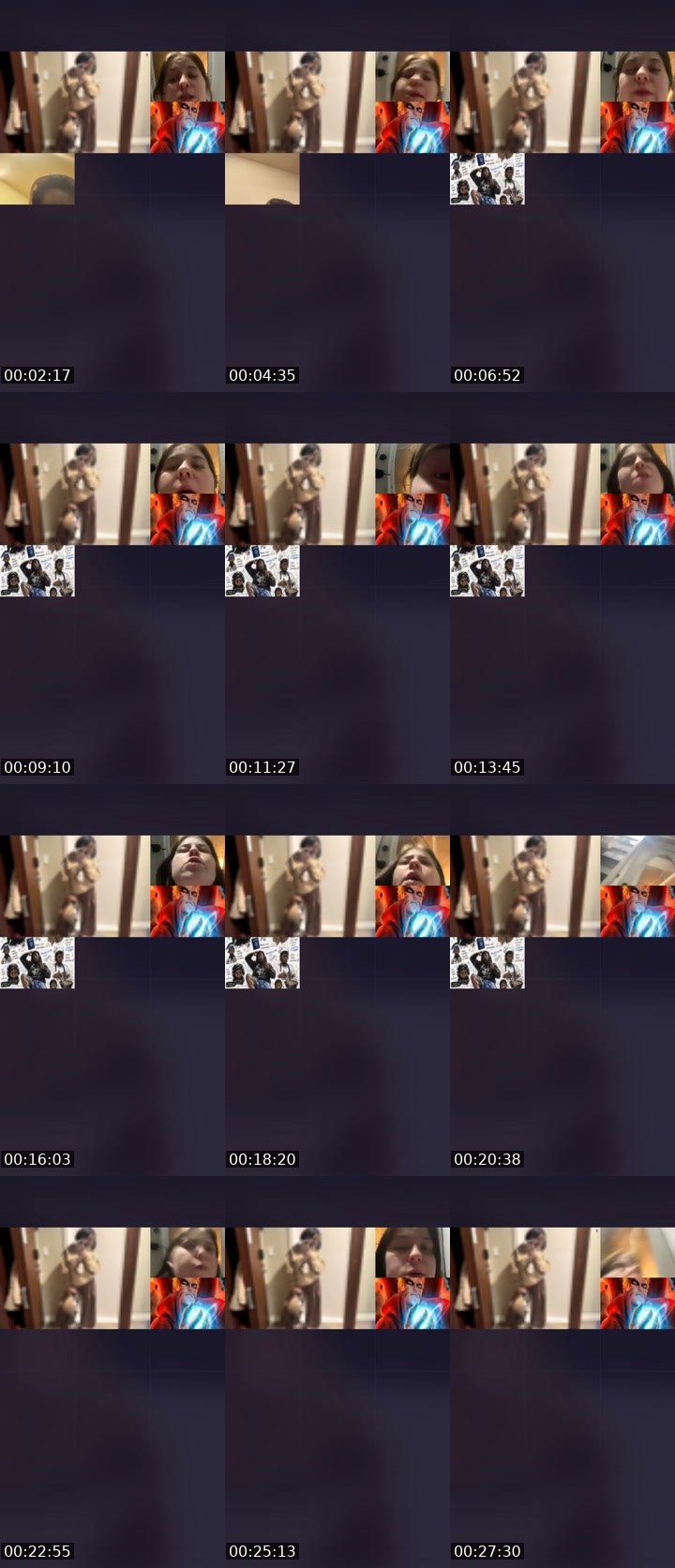Contact-sheet preview of CHRIStina🐝's Liveme recording