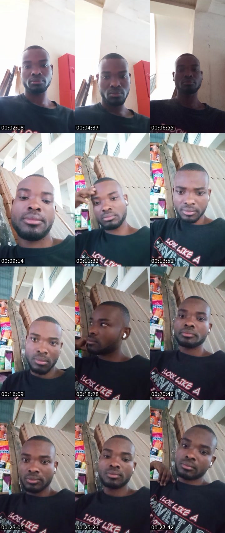 Contact-sheet preview of maniwa's Liveme recording