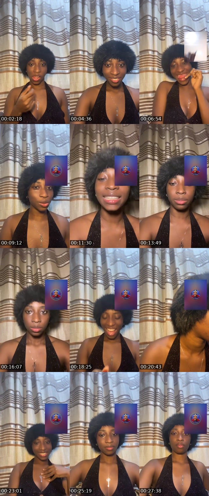 Contact-sheet preview of £$💸💙16kHONEYDRIP💦's Liveme recording