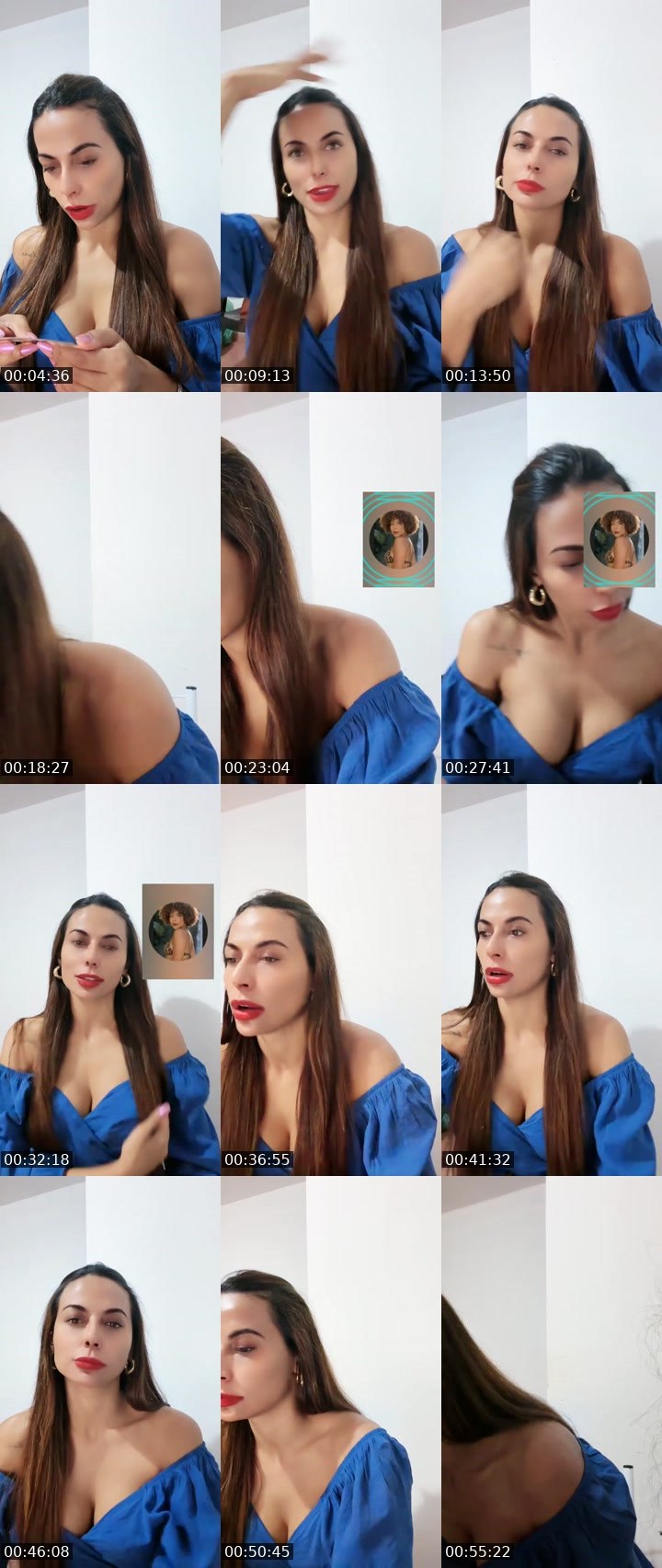 Contact-sheet preview of Maeva 🥂's Liveme recording