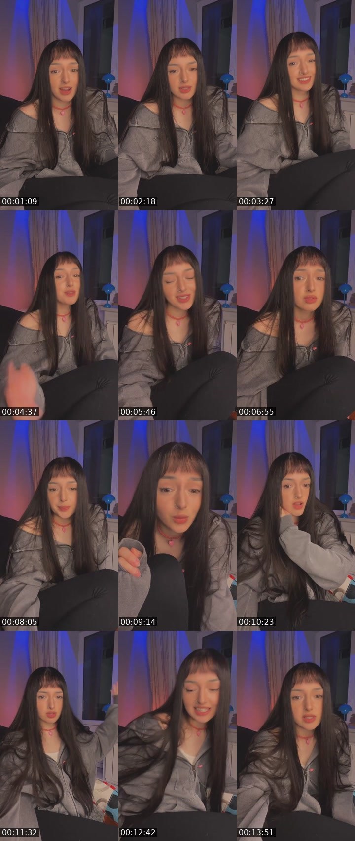 Contact-sheet preview of ㉢ohehhshh💭's Liveme recording