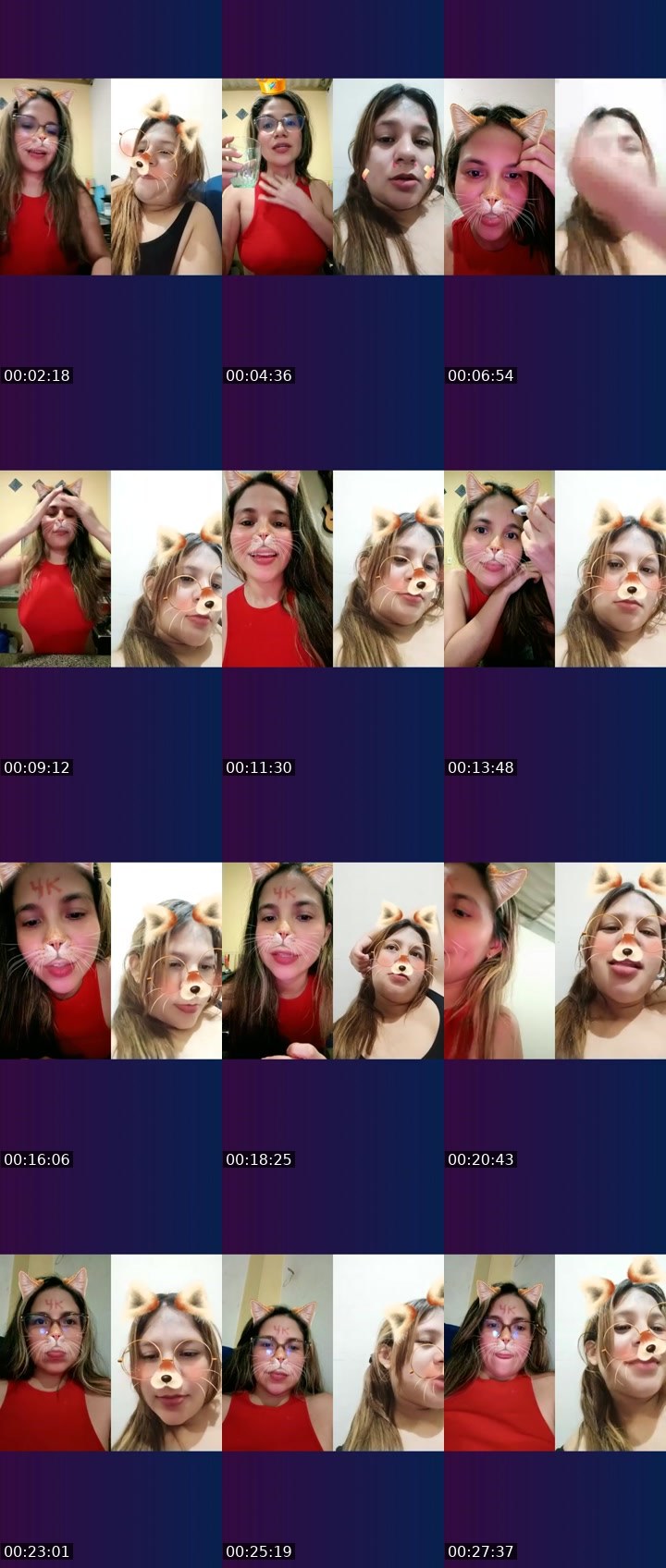 Contact-sheet preview of 7kF🪩Ⓡever👑's Liveme recording