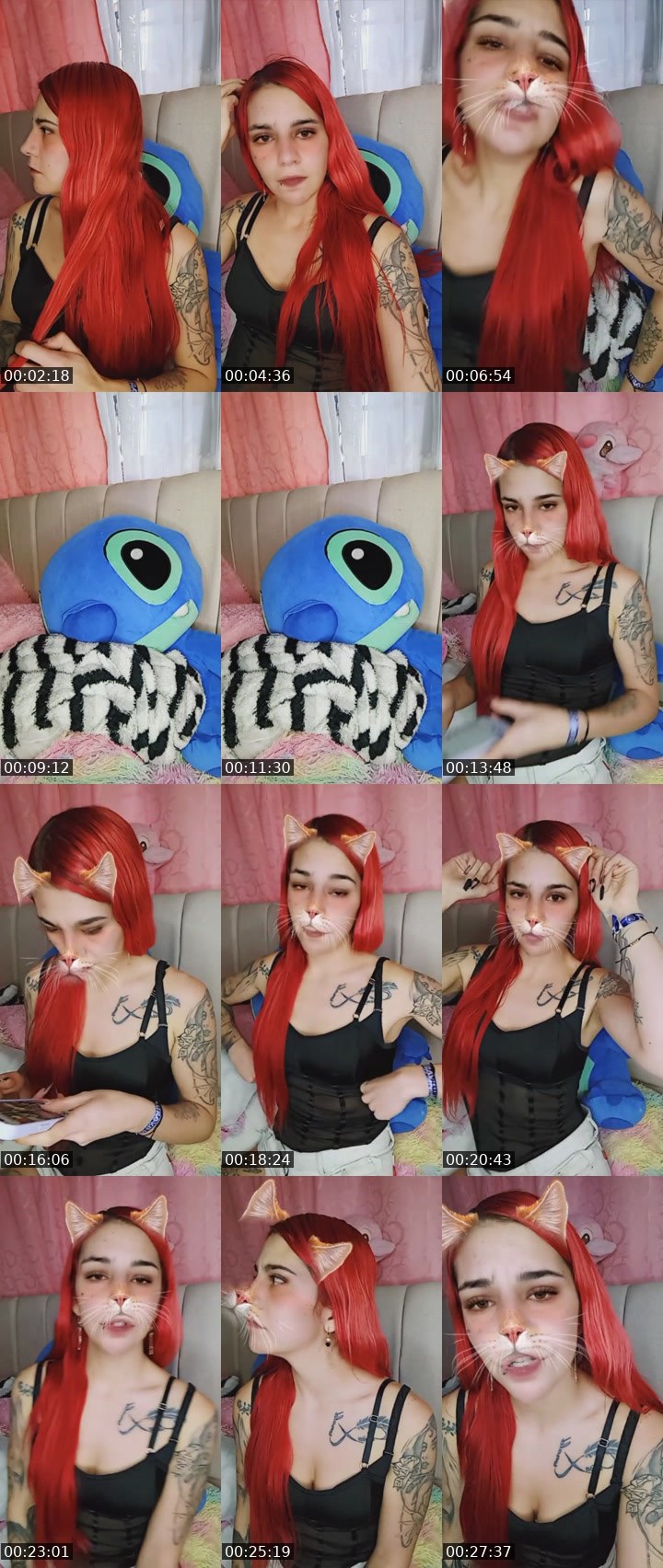 Contact-sheet preview of 🌐𝒜zulita🧸✨'s Liveme recording