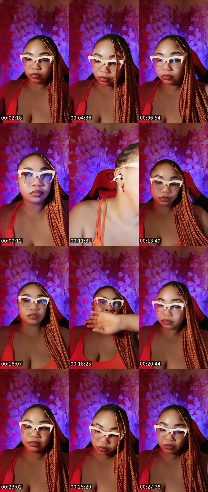 Contact-sheet preview of Ωuεεη εƒε🦚🚀 😈's Liveme recording