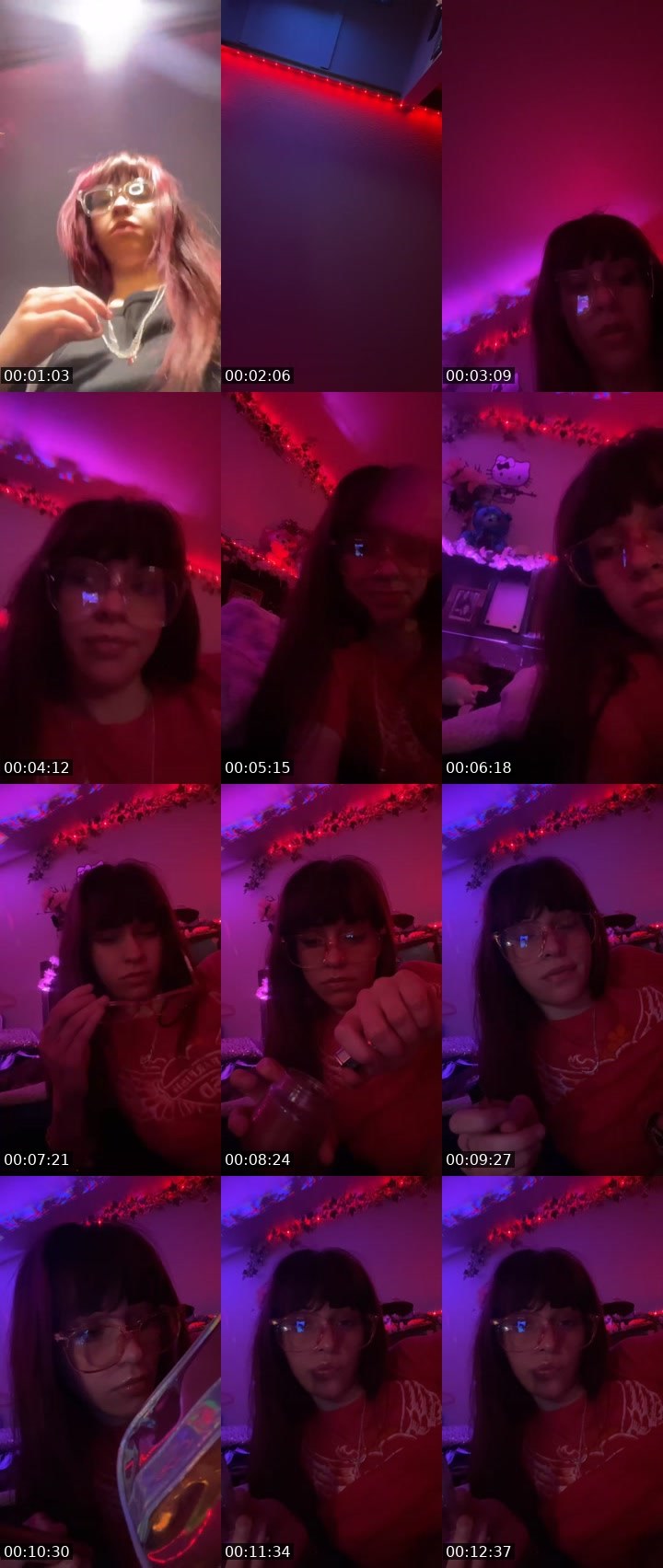 Contact-sheet preview of 𝕄𝕒𝕞𝕚𝕟𝕒𝕕𝕪𝕒♊︎'s Liveme recording