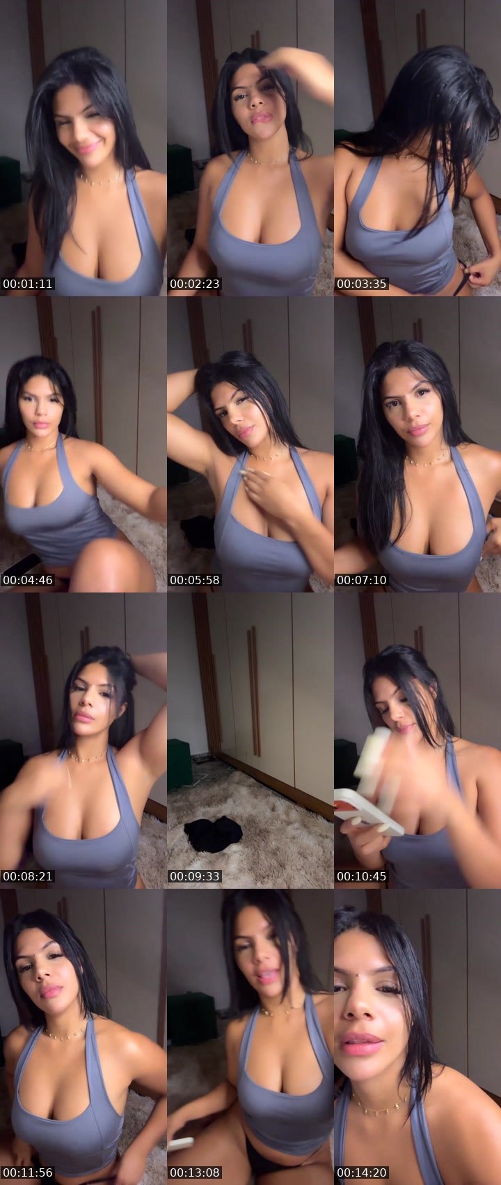 Contact-sheet preview of Bella🌊👄's Liveme recording