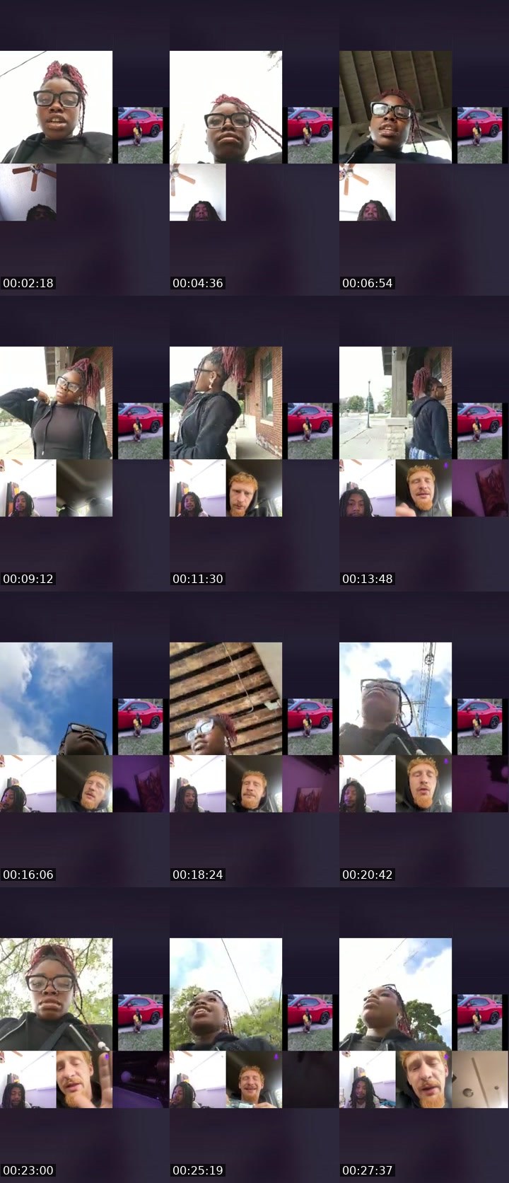 Contact-sheet preview of 💦 themfnunu✨🤍's Liveme recording
